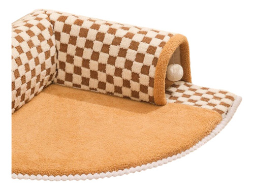 Cama TĂșnel Para Gatos, Juguete Interactivo, Pelota Cafe Xl