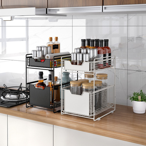 Imagen 2 de 8 de Canasto Organizador Para Cocina Acero Inoxidable