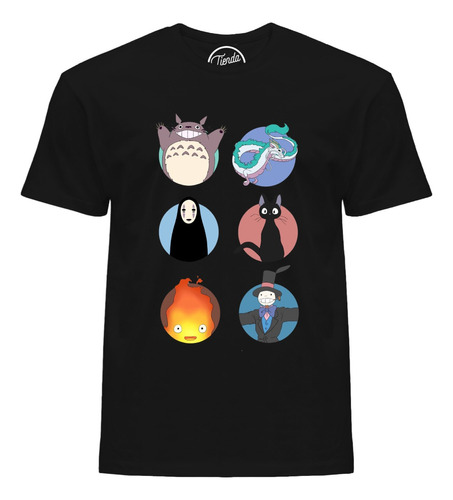 Playera Studio Ghibli Personajes T-shirt