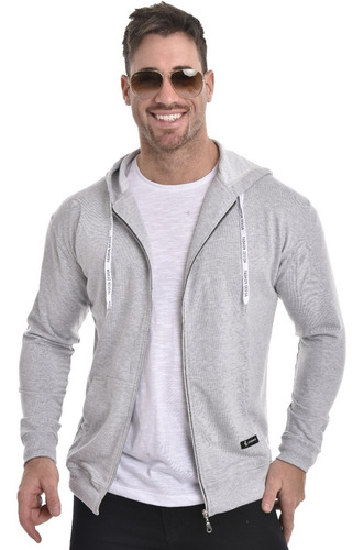Imagen 4 de 6 de Campera Buzo Hoodie Hombre Capucha Rustica Colores Joemar