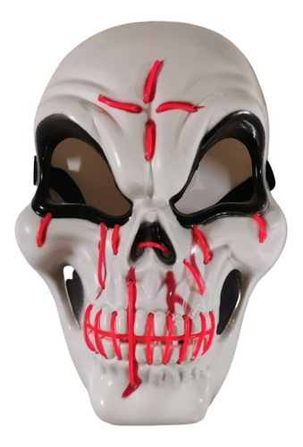 Mascara Luz Led Calavera Halloween