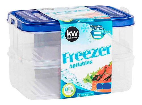 Taper Contenedor Doble Apilable 2 Litros Kitchenware
