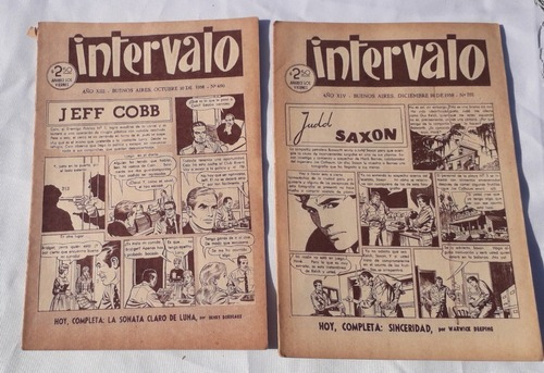 Lote Por Dos Historietas Comic ** Intervalo ** Año 1958