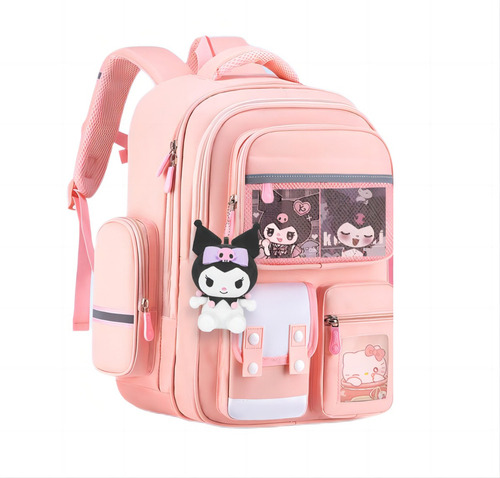 Bonita Mochila Kuromi Para Niñas De Escuela Primaria, Grado