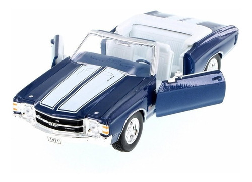 Carro A Escala Welly (22089wbu ) Modelo: 1971 Chevy