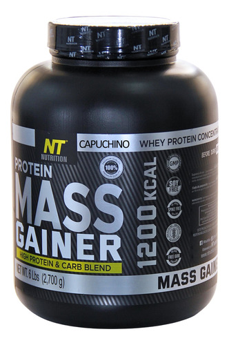 Suplemento en polvo Nt Nutrition  Mass Gainer proteína sabor capuchino en pote de 2700g