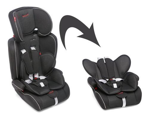 Imagen 4 de 10 de Butaca Bebe Auto Booster De 9 A 36 Kg Desmontable 3 En 1