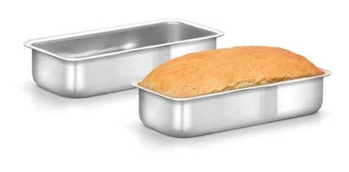 Imagem 2 de 6 de Jogo Assadeiras 3 Peças Tabuleiro Forma Pão Borda Alta Kit
