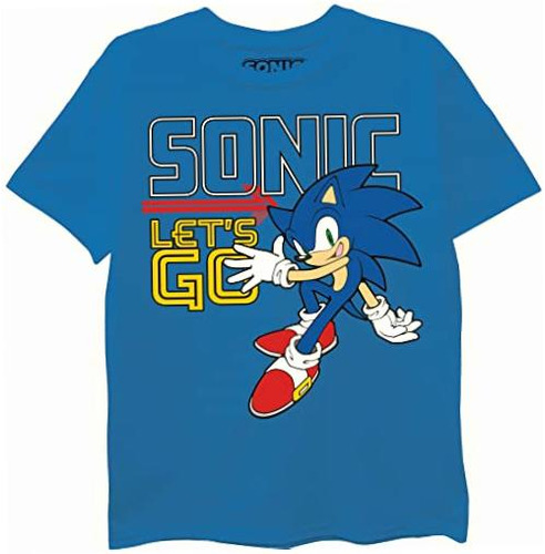 Sega Sonic The Hedgehog Playera De Manga Corta Para Niño,