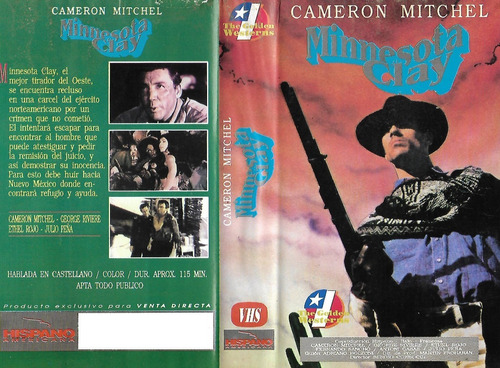 Minnesota Clay Vhs Sergio Corbucci Camer Mitchell Ethel Rojo