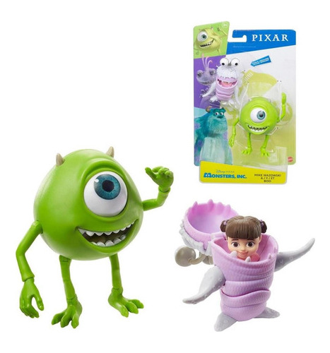 Disney Pixar Figura Accion 18 Cm - Mike Wazowski & Boo Bouh
