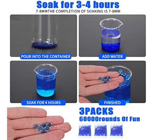 Nlfguw Juguetes Eléctricos De Bolas De Gel,