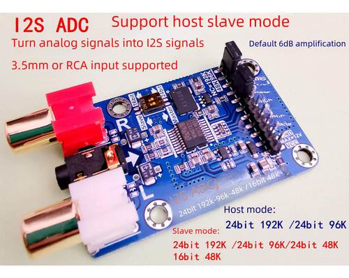 Módulo Adc De Audio I2s 192k 24bit Placa De Desarrollo