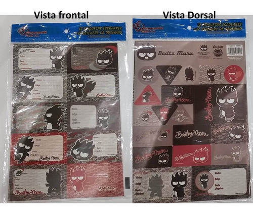 Imagen 6 de 9 de Etiquetas Escolares+stickers Varios Modelos Set De 29, X 2