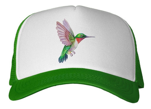 Gorra Colibri Pintura Color Ave Verde