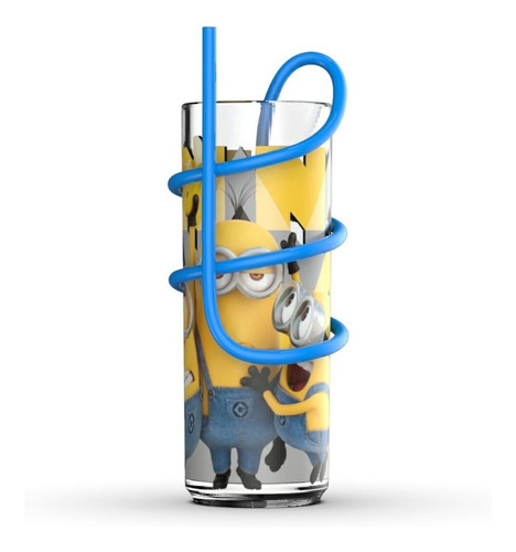 Vaso Alto Minions Sorbete Serpentina Licencia Oficial