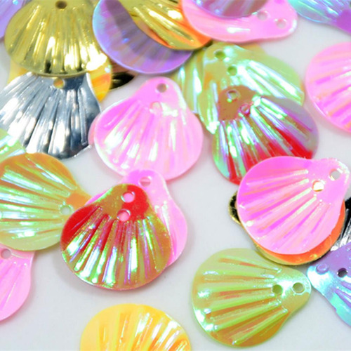 3x Concha Lentejuelas Sueltas Coser Lentejuelas Joyería Diy