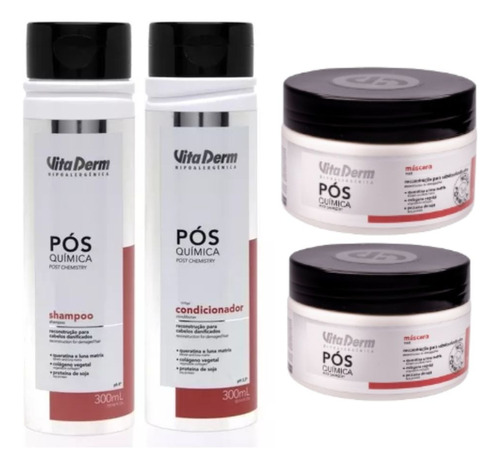 Kit Pós Química Hidratação Completo Vita Derm