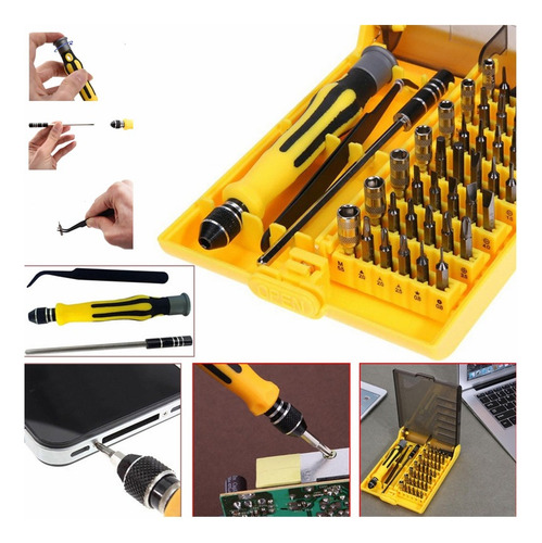 Kit Desarmador Precision 46 En 1 Para Celular, Laptop, Cámar