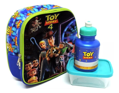 Lancheira Térmica Escolar Toy Story Meninos C/potinhos F4