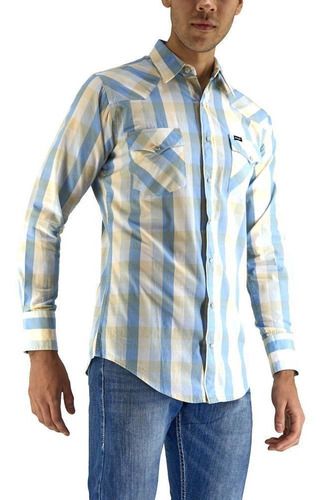 Imagen 2 de 6 de Camisa Vaquera Wrangler Hombre Painted Deser G45