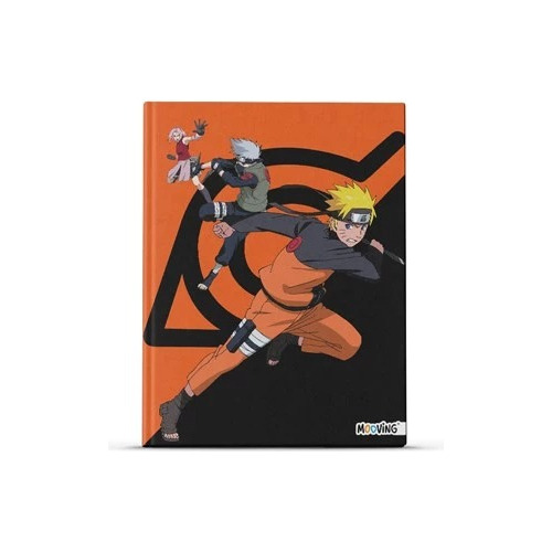 Cuaderno Tapa Dura 16 X 21 Cm 48 Hojas Naruto Mooving 