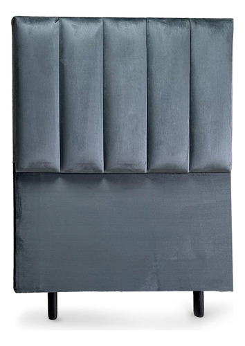 Cabeceira Cama Box Solteiro 90 Cm C/ Frame - Linha Premium Cor Grafite