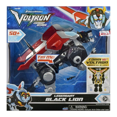 Voltron Legendary Defender Action Figure Black Lion