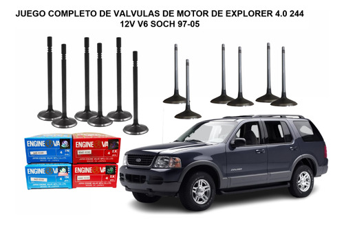 Juego Completo Valvulas Explorer 4.0 244 12v V6 Soch 97-05 4