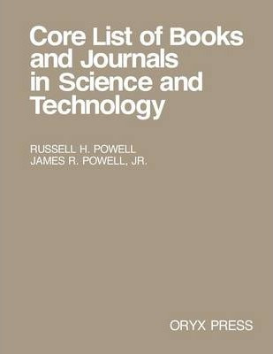 Libro Core List Of Books And Journals In Science And Tech...