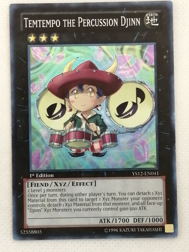 Super Xyz Yugioh Temtempo The Percussion Djinn