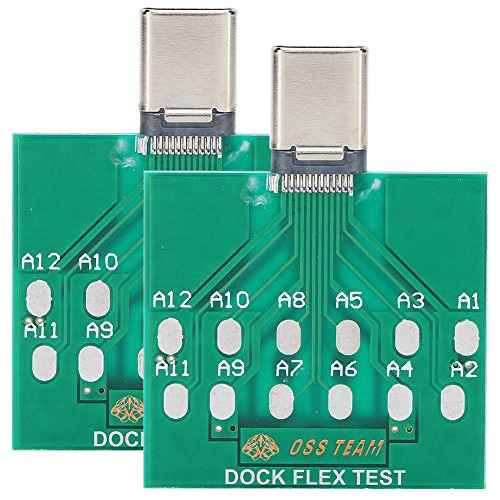 2 Piezas 5 Pines Usb Dock Tablero Prueba Reparación Batería