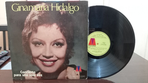 Ginamaria Hidalgo Concierto Para Una Sola Voz Lp Vinilo Nm