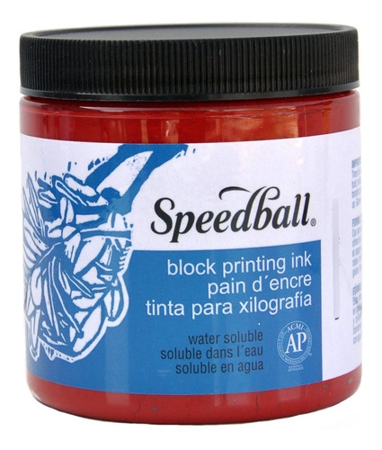 Speedball Tinta Impresion Bloque Soluble Agua Tarro 8