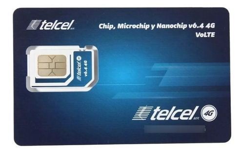 5pz- Chip Y Microchip Telcel 4g Lte Lada 444 San Luis Potosi