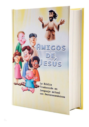 Imagen 1 de 3 de Biblia Amigos De Jesús Amarilla Niños Tla Deuterocanónicos