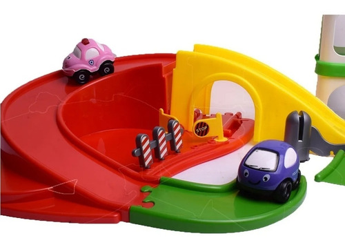 Imagen 4 de 10 de Pista De Auto Y Helicoptero Primer Infancia C/lanzador Fibro