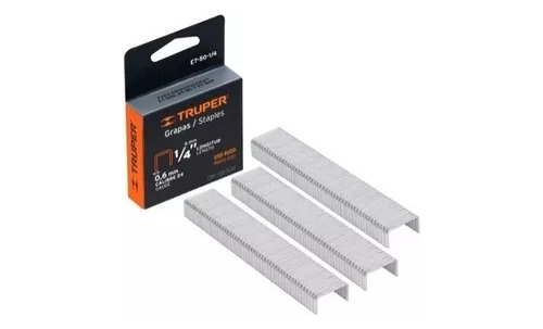 Grampas Para Engrapadora Truper Et-50 12mm X 12.5 Mm