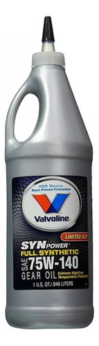 Aceite Transmision Valvoline Synpower 75w140 - Sintetico