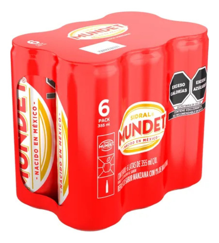Pack de 6 Refrescos Sabor Manzana 355ml Sidral Munde