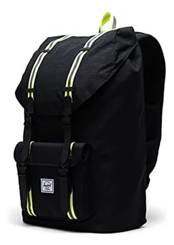 Herschel Supply Co. Little America Negro Enzima Amarillo Tal