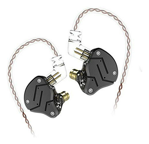 Auriculares Kz Zsn Con 1ba Y 1dd, Cable De 2 Pines 0