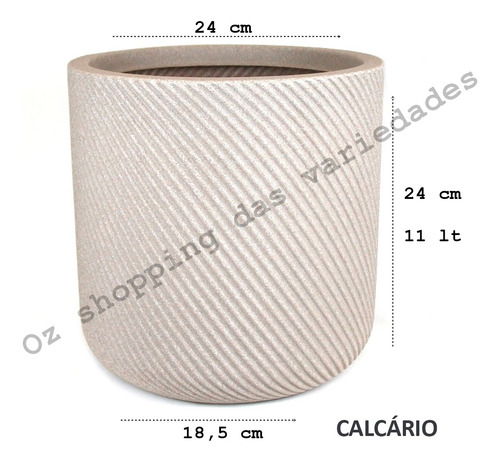 Vaso Vite Cilindro Vogue em Polietileno