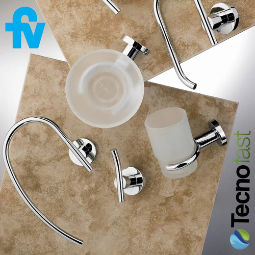 Toallero Barral Fv Libby Cromo 0164/39 Para Baño 45 Cm