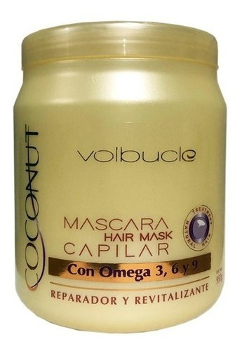 Mascara Capilar Volbucle Coconut Oil Coco Omega 3,6,9 X 1kg