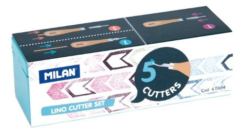 Set Con 5 Gubias Para Tallado De Madera Milan
