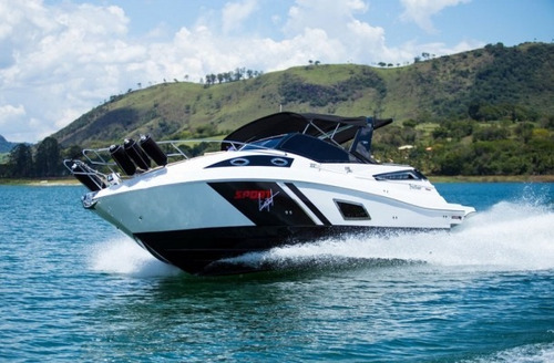 Lancha Focker 330 Gt Black Parelha Motor 4.5 250hp B3 Enca