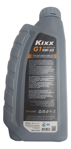 Aceite De Motor Full Sintetic 0w20 Kixx G1    Sn Plus