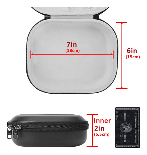 Funda Para Auriculares Geekria, Rígido, Con Cierre, Negro