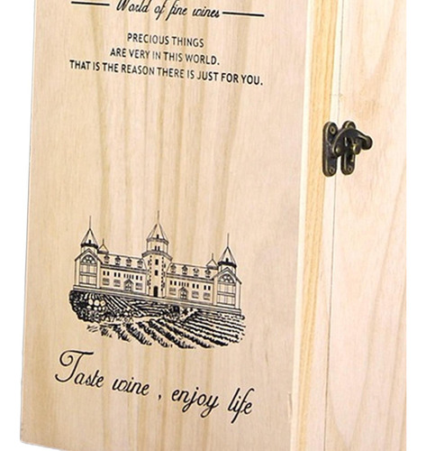 Caja De Vino Clásica Con Capacidad Botellas Para